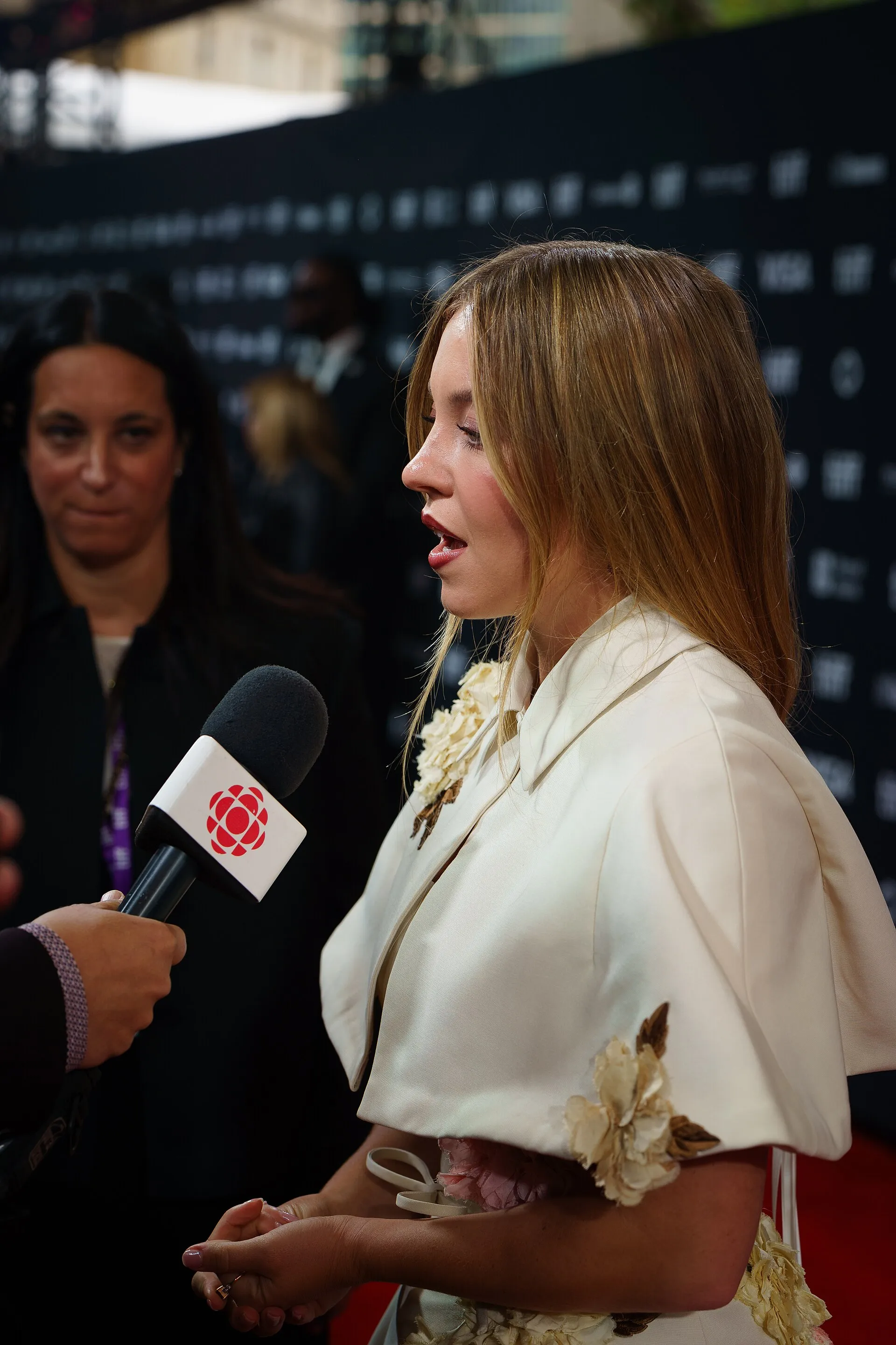 Sydney Sweeney posing on the red carpet at the 2024 Toronto International Film Festival